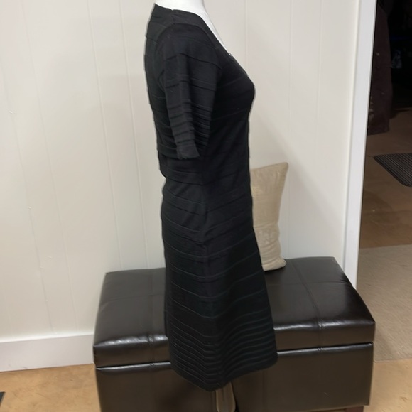 Calvin Klein wool mix,  black, short sleeve,  dress - Picture 3 of 9